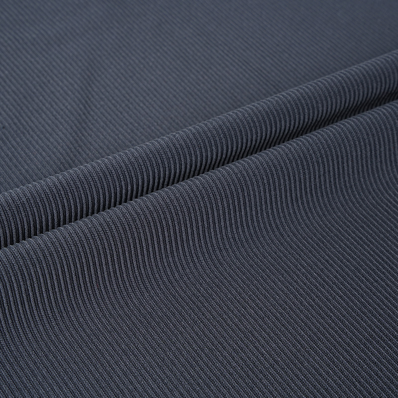 35ns008 LXXXVIII% Nylon XII% Spandex 200GSM Stripe Costa Knitted yoga idoneitatem fabricae