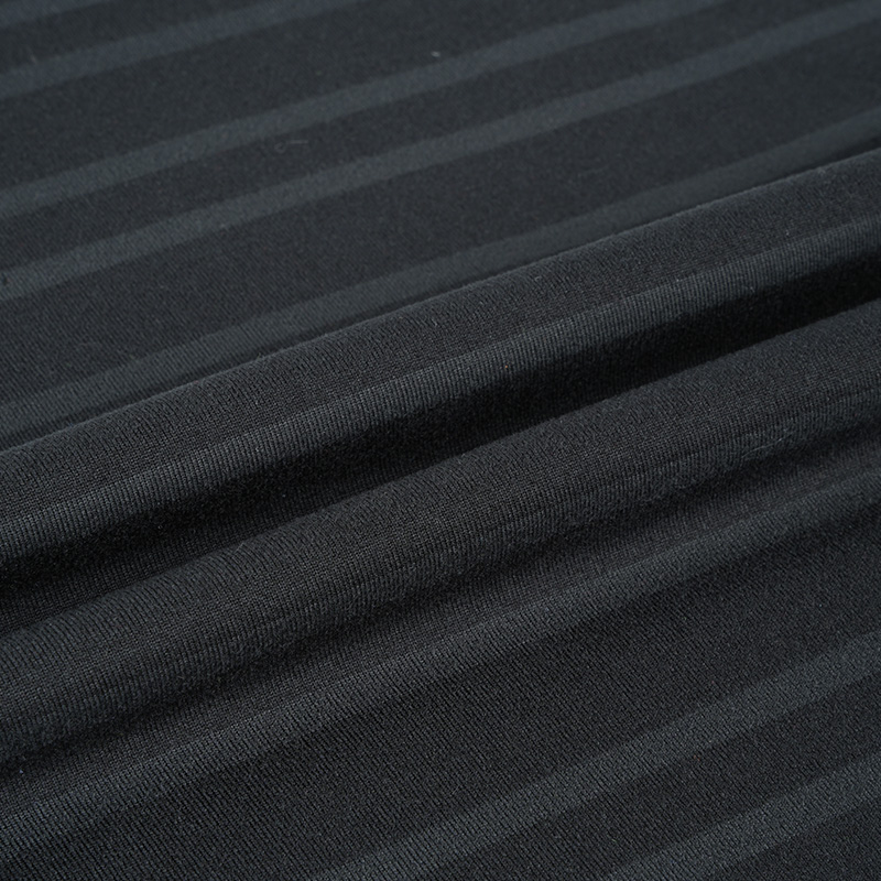 11Sp149 XC% Polyester X% Spandex 170GSM comfortable Tractus Stripe Peight Jersey Knitted Underwear fabricae